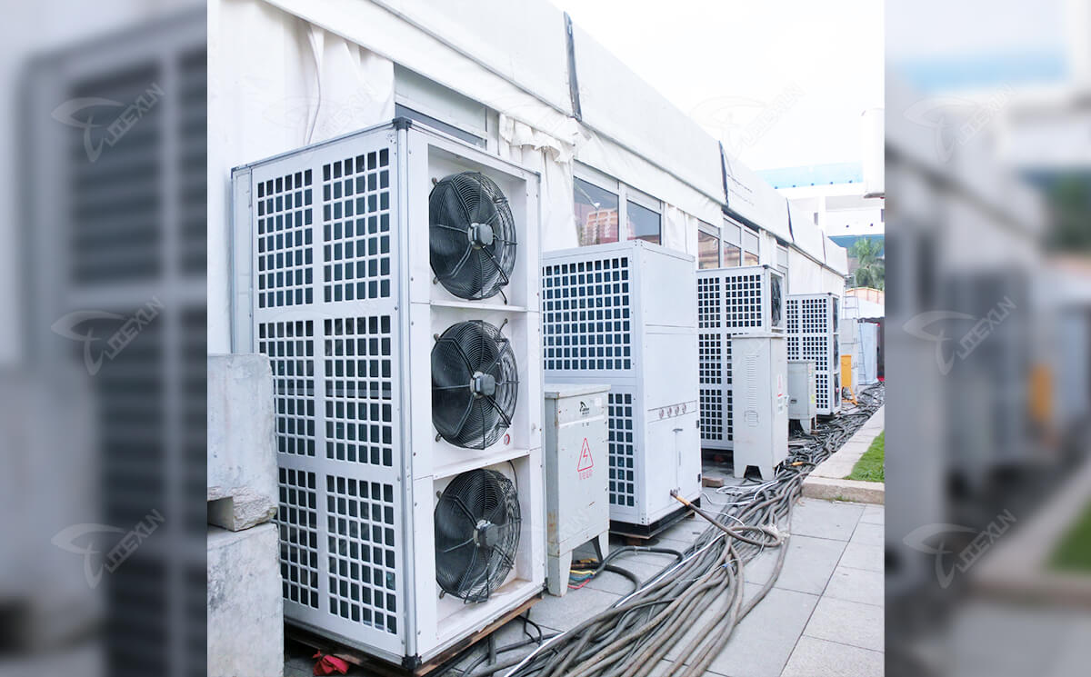 中央空調(diào)出租設(shè)備室外機特寫圖