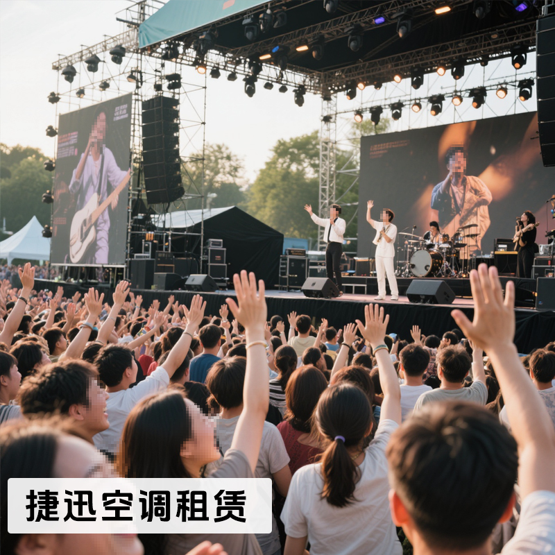 演唱會(huì)降溫空調(diào)設(shè)備租賃服務(wù)，每場(chǎng)演出都清涼開(kāi)場(chǎng)